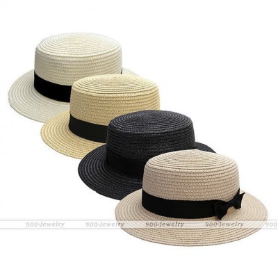  Homburg Summer Beach Casual Hats Trilby Fedora Straw Wide Brim Sun Hat  eb-67227453